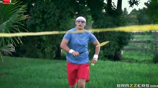 An Athlete's Fondle Tape With Sean Lawless, Skyla Novea - Brazzers Official