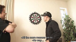 Japanese street pickup success story decided by a game of darts