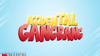 ADULT TIME - Accidental DYKE GANG BANG! THE HOTTEST ALL-SLUTS INTERRACIAL GROUP SEX GROUP SEX!