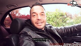 Adorable shy Schoolgirl barely legal try outside date with german pick up bro