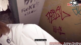 Adorable shy Schoolgirl barely legal try outside date with german pick up bro