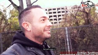 Adorable shy Schoolgirl barely legal try outside date with german pick up bro