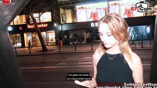 german slender 18 year old real street pick up date