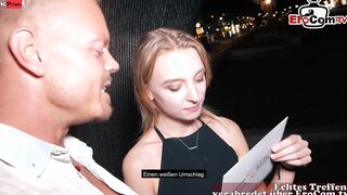 german slender 18 year old real street pick up date