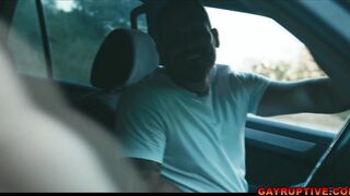 Cyrus Starks bouncing on Jake Jaxx dick
