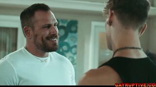 Cyrus Starks bouncing on Jake Jaxx dick