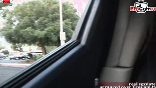Blonde college girl picked up by big black cock for interracial sex