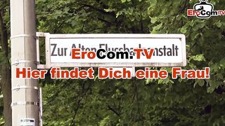 Risky Outdoors Sex Date with german goth MILF inside vehicle