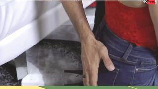 FamilyStrokes - Lucky Stud Bangs His Big Jugs Stepmom And