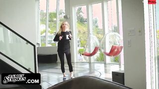 Family Strokes -Incredible Assed Blonde hot Getting Sensual Lesson