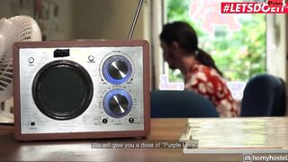 HORNYHOSTEL - Petite Nympho Daphne Klyde Fucks The Receptionist Full Film