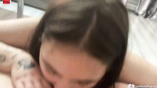 Gorgeous cocksucker wants me to cum on her