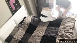 Slut Wife Fucks her Lover while her Husband is at Work