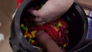 mts - big dick trick or treat for step mom and step sis