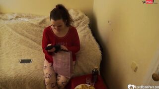 hot step daughter loves pleasuring herself with a vibrator