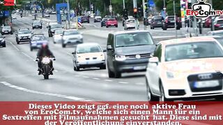 German goth slender older cougar pick up for Sex date POV