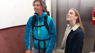 Euro Goddess Alexis Crystal is on her way on the store when she literally bumps inside Ricky Rascal, who has