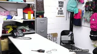 Fragrance stealing milf punished on the desk
