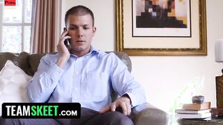 Turned On Boss Walk In On His Bored Babysitter Rubbing Her