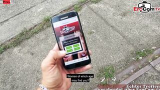 German fitness blonde bitch meet and pounded inside outdoor
