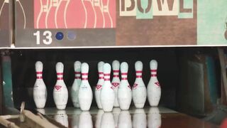 gorgeous ebony julie kay rides hard cock at bowling centre