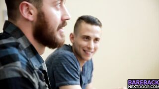Three handsome horny guys make each other dreams come true