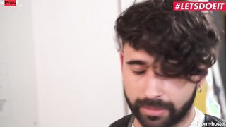 HORNYHOSTEL - (Amy Amor, Tommy Cabrio) - Gigantic Jugs Spanish 19 Yo Fucking With The Receptionist Behind Her Brothers Back