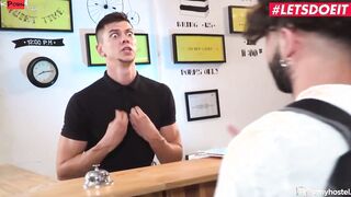HORNYHOSTEL - (Amy Amor, Tommy Cabrio) - Gigantic Jugs Spanish 19 Yo Fucking With The Receptionist Behind Her Brothers Back
