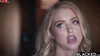 BLACKED Sex-addicted tiny Blonde can't resist big black dick