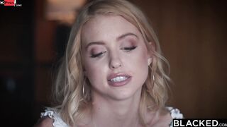 BLACKED Sex-addicted tiny Blonde can't resist big black dick