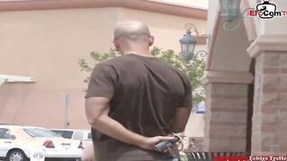 Red haired skank with natural melons pick up at the street