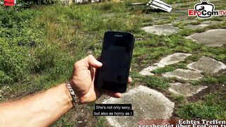 Outside Sex with a ebony haired German Punk Eighteen