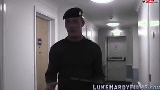 Slim Tattooed Brit Rides Luke Hardy n Tugs