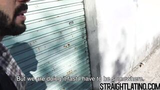 Straight Latino fucks with a man for the first time ever
