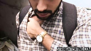 Straight Latino fucks with a man for the first time ever
