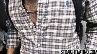 Straight Latino fucks with a man for the first time ever