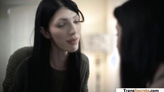 My tgirl stepmom agrees to teach me some