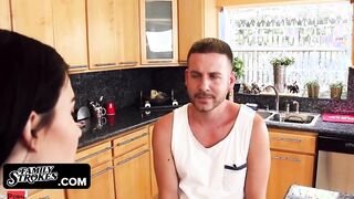 Turned On Stepbros Fucks His two Super Stepsis