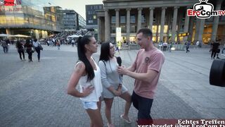 Real street pick up for a German sex Casting