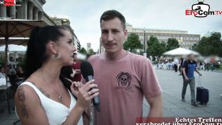 Real street pick up for a German sex Casting