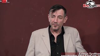 Vulgar big tit dark haired German Cougar wanna fucked with the dude