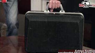 Vulgar big tit dark haired German Cougar wanna fucked with the dude