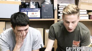 Jock and twink thief threesome BBC bareback and cumshot