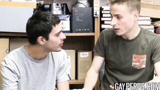 Jock and twink thief threesome BBC bareback and cumshot