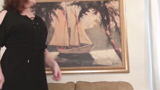 shameless mature female fucks her starving pussy