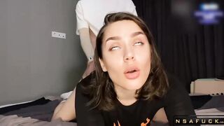 Hot Student gives Blowjob and Rides Cock