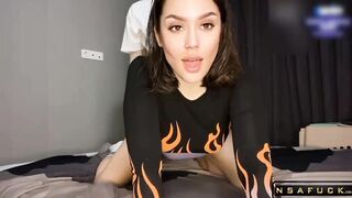 Hot Student gives Blowjob and Rides Cock