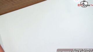 German petite schoolgirl 18 yo fucks with a bodybuilder
