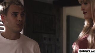 Shemale gets analed by his Bfs Boyfriend