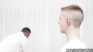 DILF Kristofer Weston bareback twink Serg Shepard